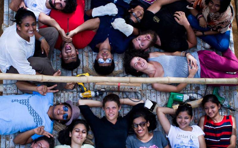 Youth addressing social issues in Auroville